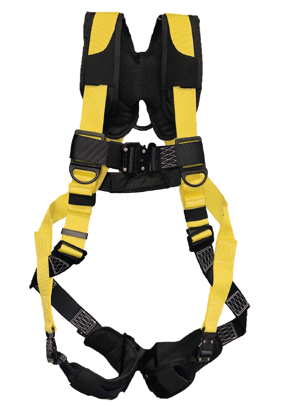 Harnais confortable avec attaches rapides et coussins de confort aux épaules et aux jambes